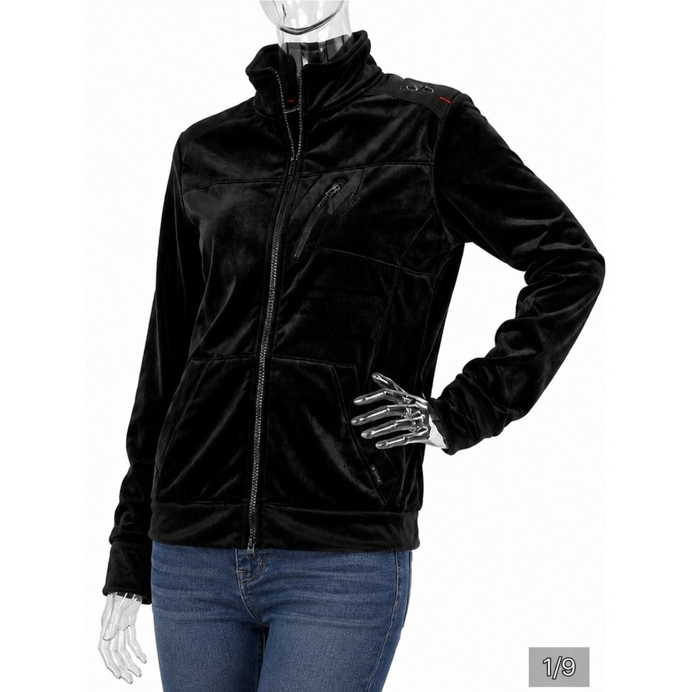 Spyder Active Jacket Full Zip Pockets Athletic Black Large SKUCH113